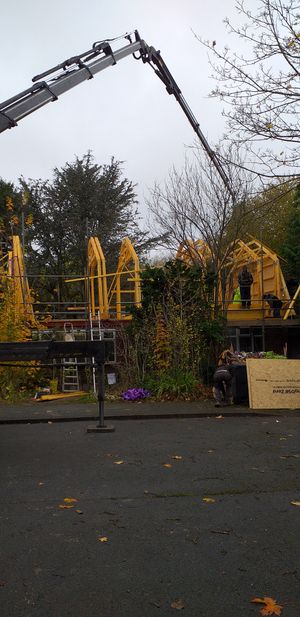 Delivery of timber trusses