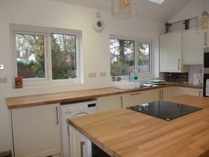 New kitchen with view to garden