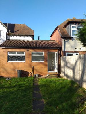 Original extension at rear of property